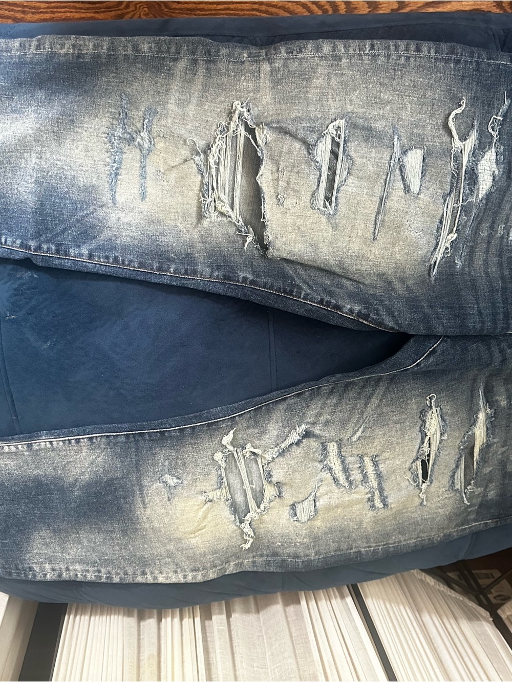 Jordan Craig Light Blue Distressed Jeans